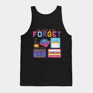 Never Forget distressed retro Design Tank Top